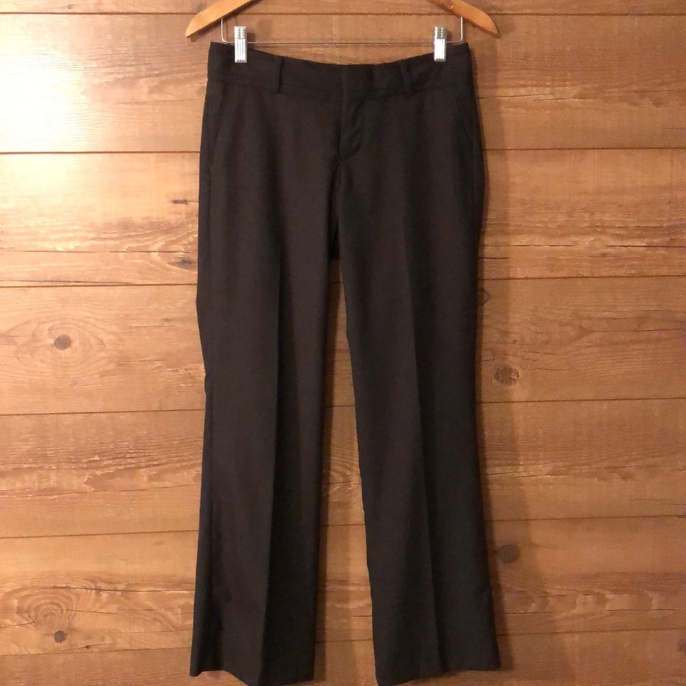 Banana Republic Factory Petite sz 4P brown wool blend dress pants